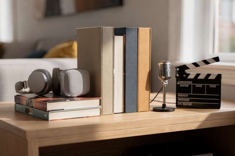 Freund sitzt gemütlich auf dem Sofa und liest ein personalisiertes Buch mit individueller Widmung.